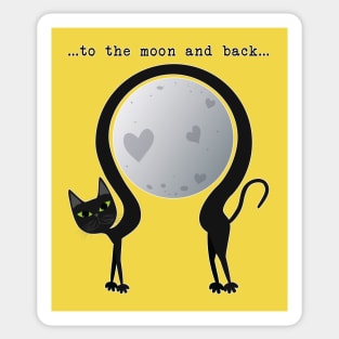 to the moon and back Sticker